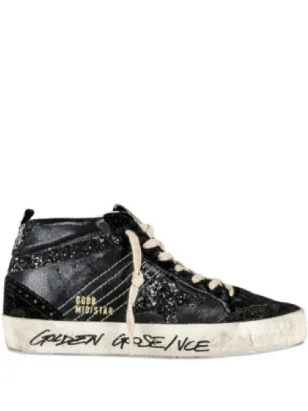 - Golden Goose Mid Star Sneaker in Black BT